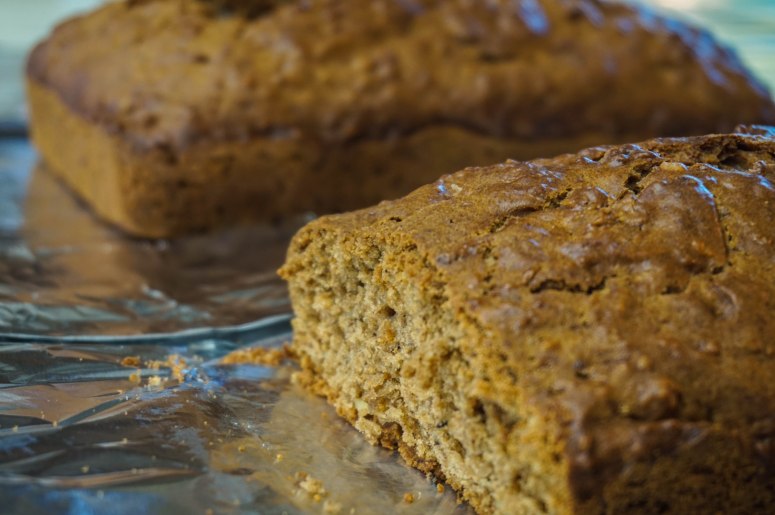 A pair of pear cakes.