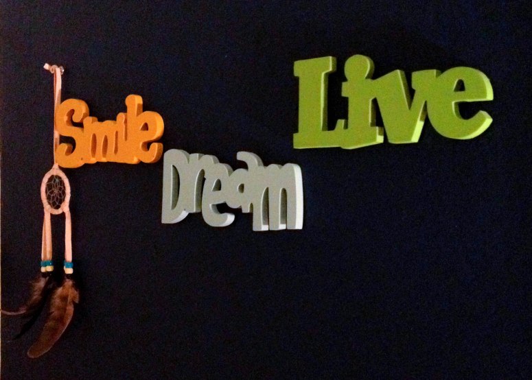 That same bedroom wall, present day. Photo courtesy of my mom.