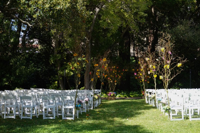Wedding arrangement by the Men's Faculty Club