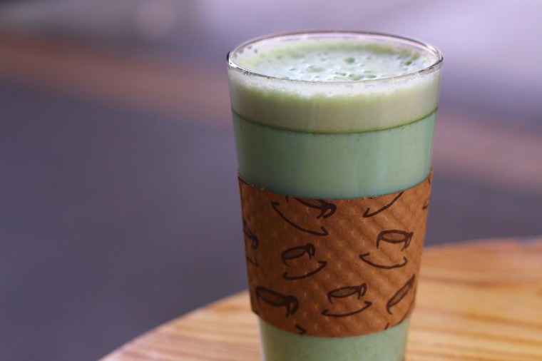 Mint Matcha Latte, Photo Courtesy of Irene Kim