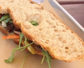 Roasted portobello sandwich | Photo by Courtney Cheng